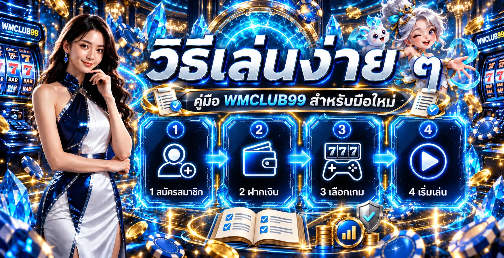 WMCLUB99 คู่มือมือใหม่ สมัคร ทดลองเล่น และตั้งงบ